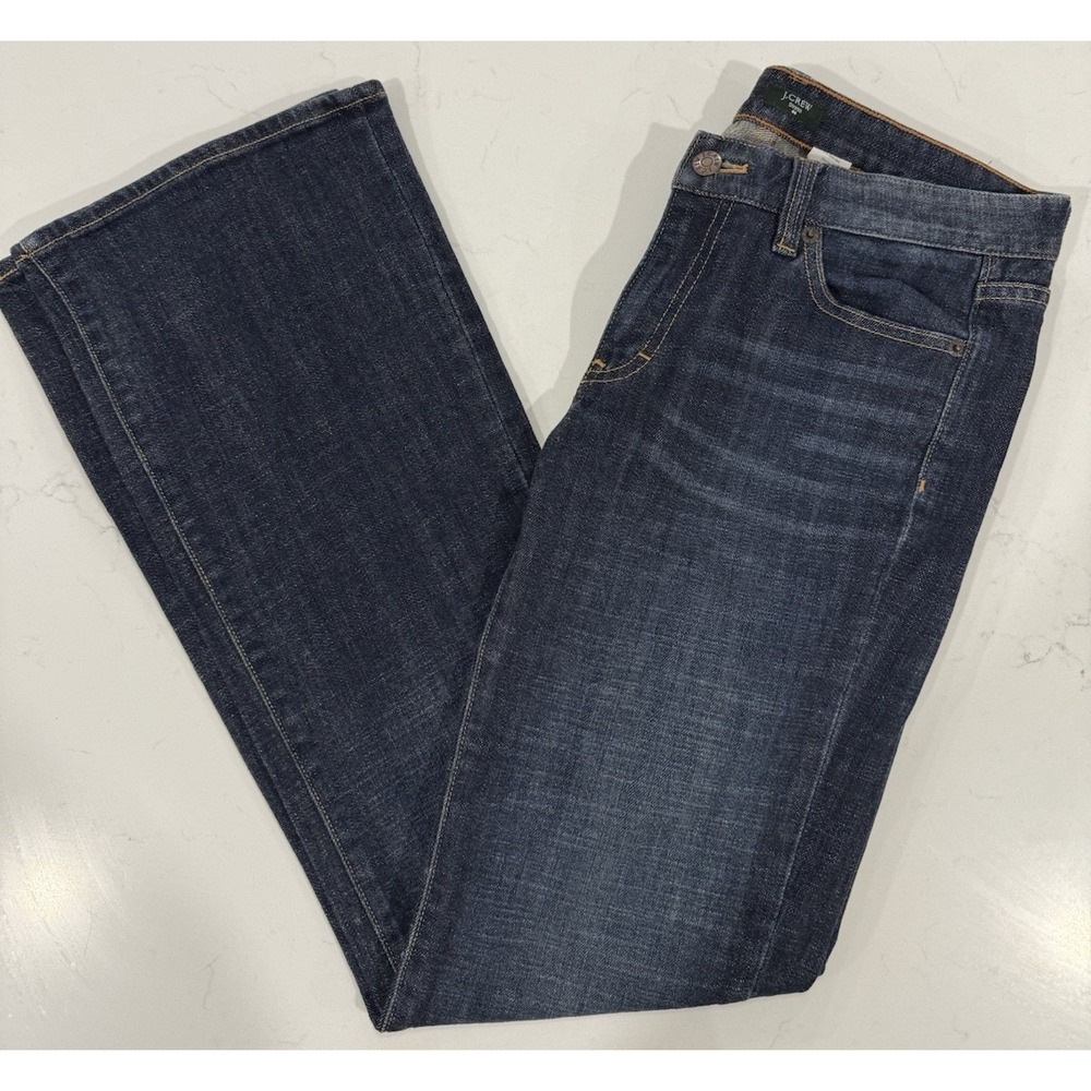 J.Crew Stretch Jeans Women 28R Bootcut Stretch Comfort Denim Blue Jeans Low Rise